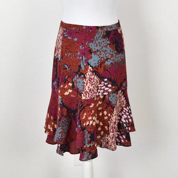 Boden Multi-Color Tiered Skirt - 4 - Picture 2 of 7